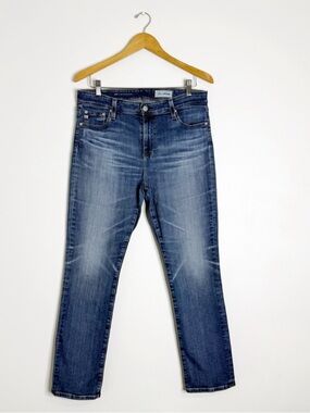 AG Adriano Goldschmied Mari High Rise Slim Straight Jeans Size 31 Medium Wash